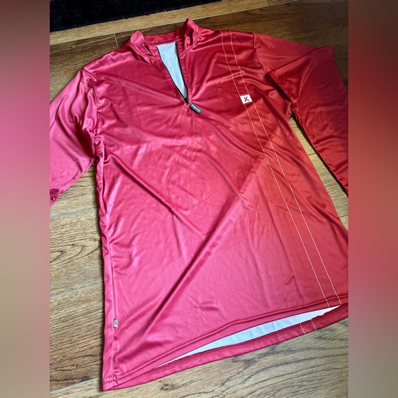 Men’s large long sleeve equestrian quarter zip athletic shirt by Espoir - Picture 2 of 7